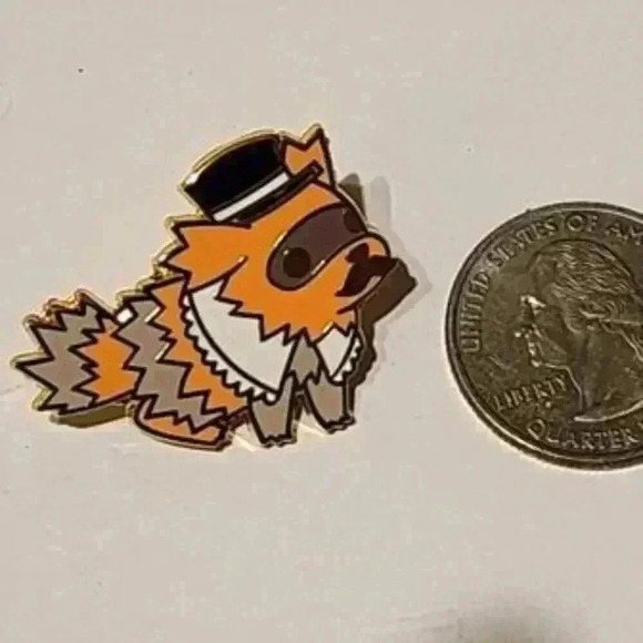 Gentleman Zigzagoon Enamel Pin – Dapper Pokémon Collectible! - Picture 3 of 3